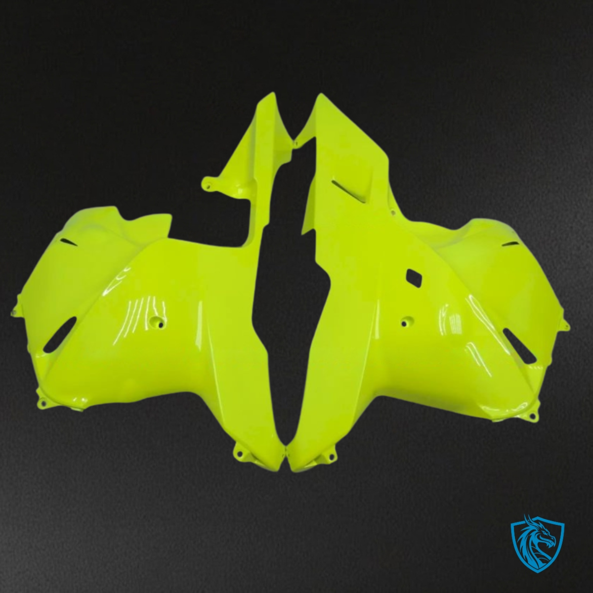 Honda CBR600RR (2009-2012) Yellow & Black No Logo Fairing Kit - Aftermarket ABS Bodywork