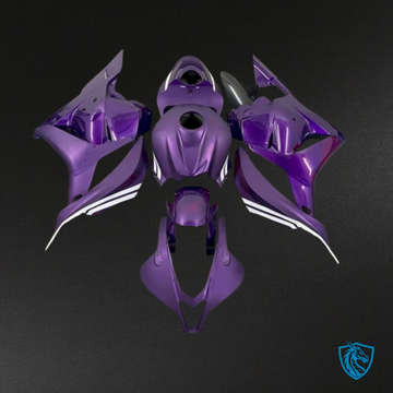 Honda CBR600RR (2009-2012) Purple & White with Stripe - Custom ABS Fairing Kit