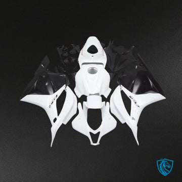 Honda CBR600RR (2009-2012) White & Black with Logo Fairing Kit - Aftermarket ABS Bodywork