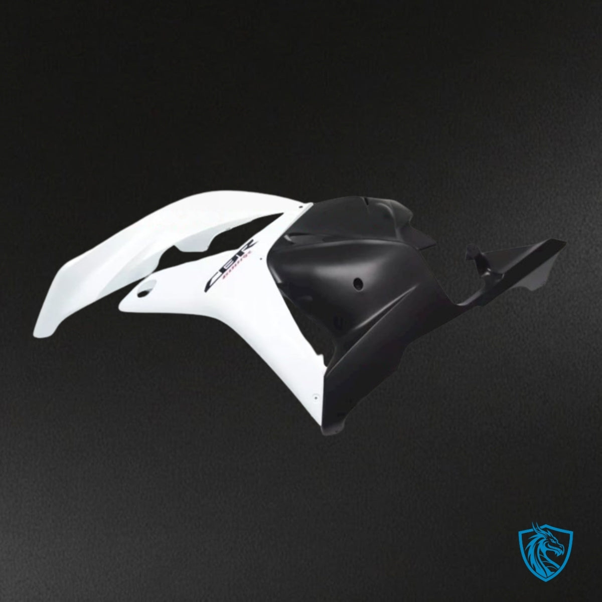 Honda CBR600RR (2009-2012) White & Black with Logo Fairing Kit - Aftermarket ABS Bodywork
