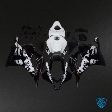 Honda CBR600RR (2009-2012) White & Black Fairing Kit - Aftermarket ABS Bodywork