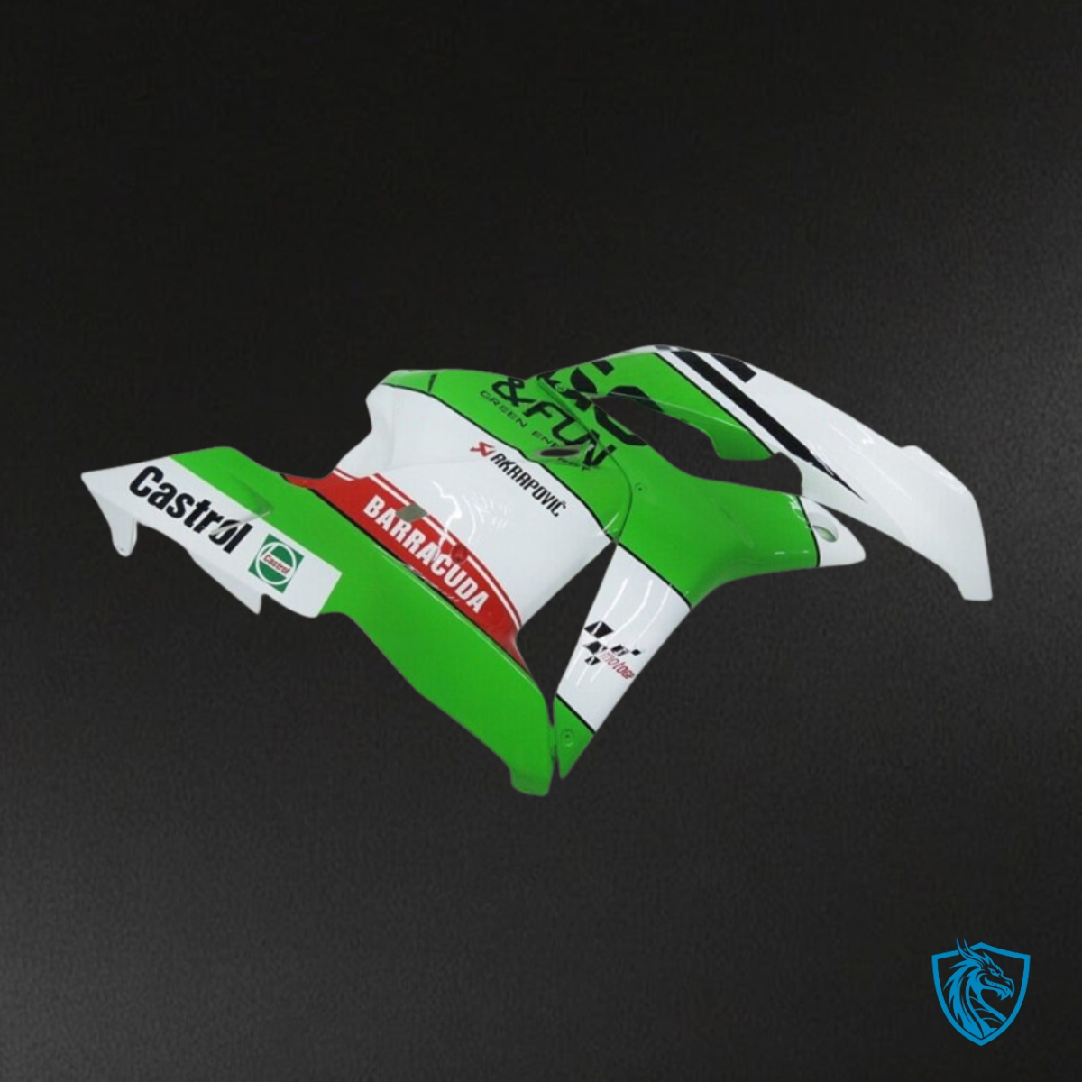 Honda CBR600RR (2009-2012) White & Green - Custom ABS Fairing Kit