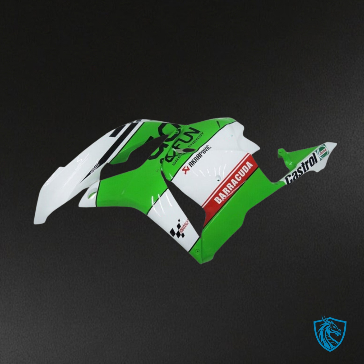 Honda CBR600RR (2009-2012) White & Green - Custom ABS Fairing Kit