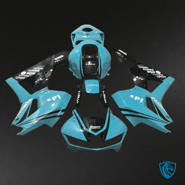 Honda CBR600RR (2013-2018) Black & Teal - MERGEment Motorcycle Fairings Kit