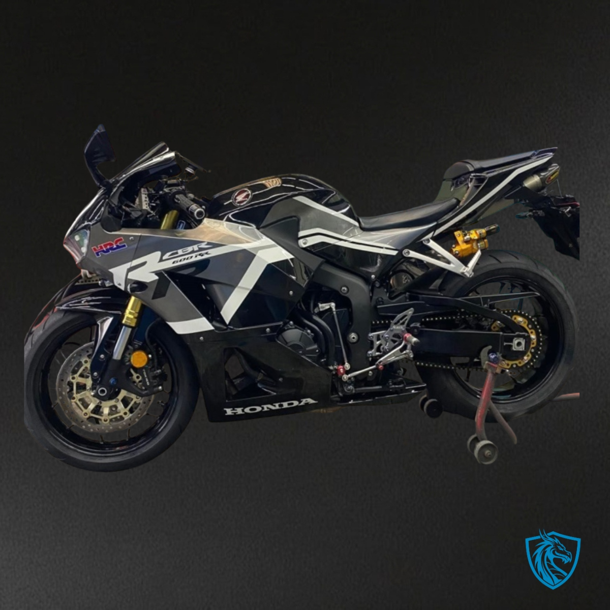 Honda CBR600RR (2013-2018) Black, Gray & White Gloss Fairing Kit | ABS Bodywork