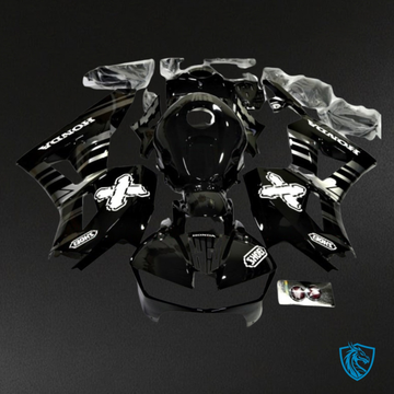 Honda CBR600RR (2013-2018) Black & White Gloss - Custom ABS Fairing Kit