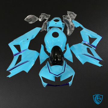 Honda CBR600RR (2013-2018) Light Blue & Black Gloss - Custom ABS Fairing Kit