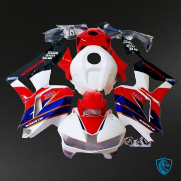 Honda CBR600RR (2013-2018) Blue, Red & White - MERGEment Motorcycle Fairings Kit