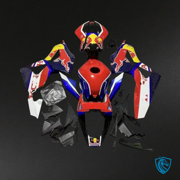 Honda CBR600RR (2013-2018) Blue, Red & White Fairing Kit – Aftermarket ABS Bodywork