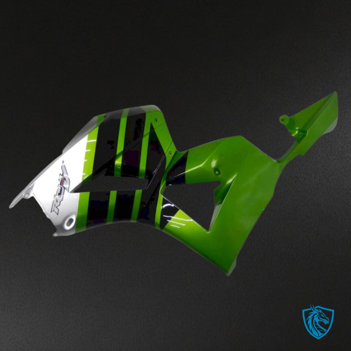 Honda CBR600RR (2013-2018) Green, Silver & Black with Logo Fairing Kit | ABS Bodywork