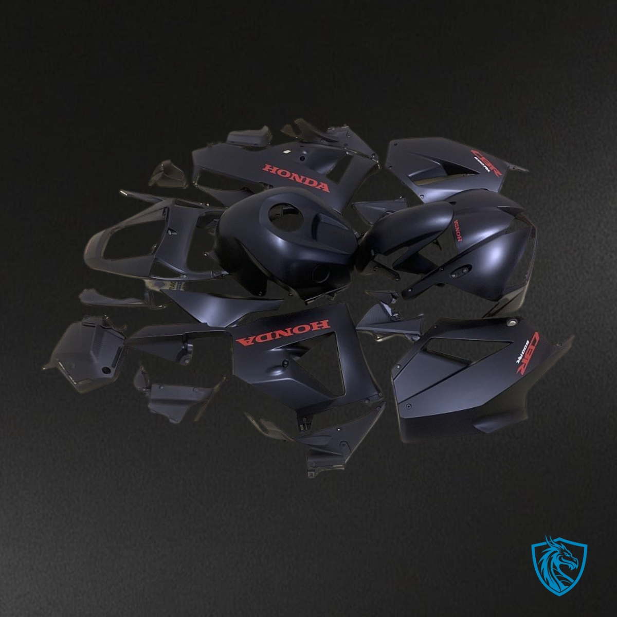 Honda CBR600RR (2013-2018) Matte Black - MERGEment Motorcycle Fairings Kit