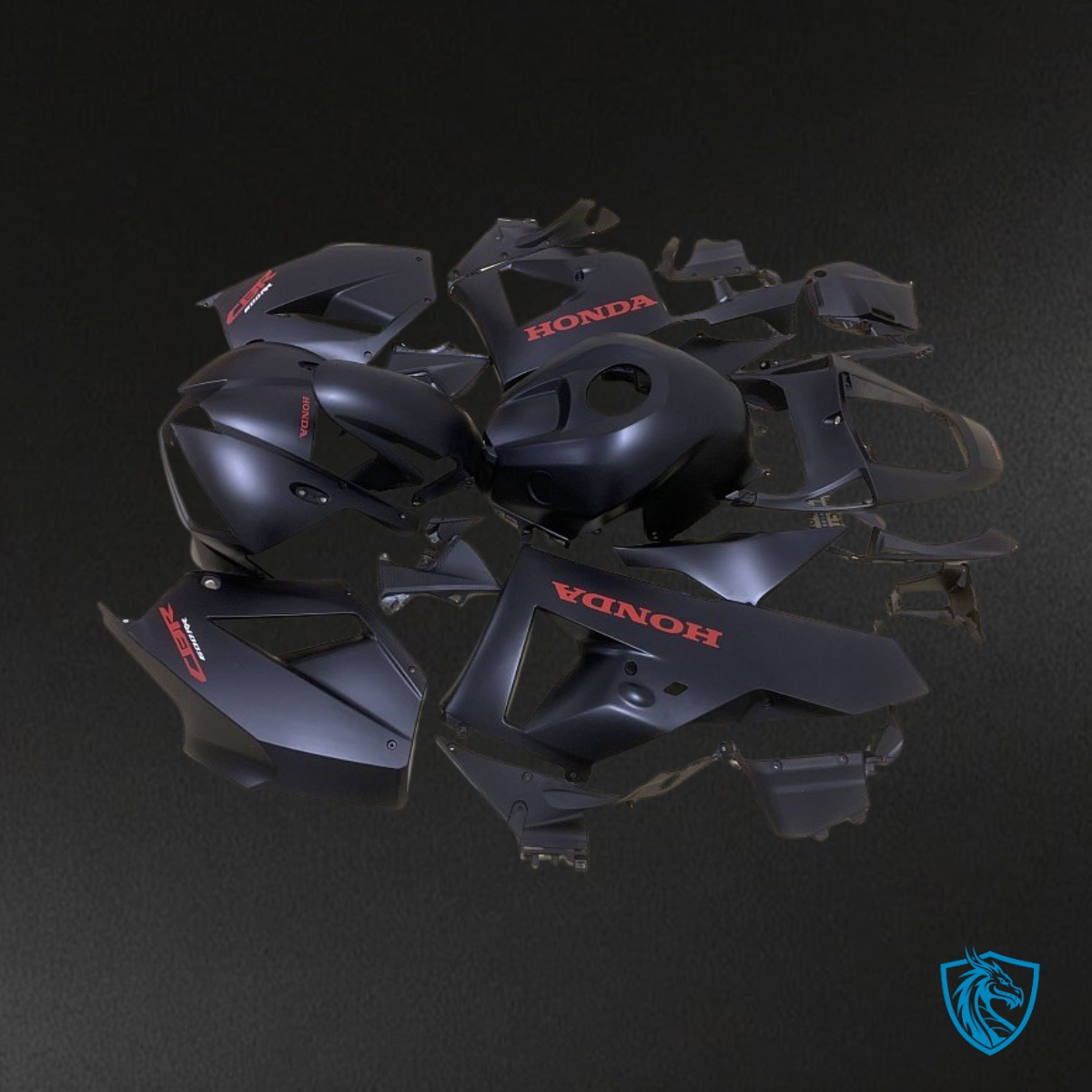Honda CBR600RR (2013-2018) Matte Black - MERGEment Motorcycle Fairings Kit
