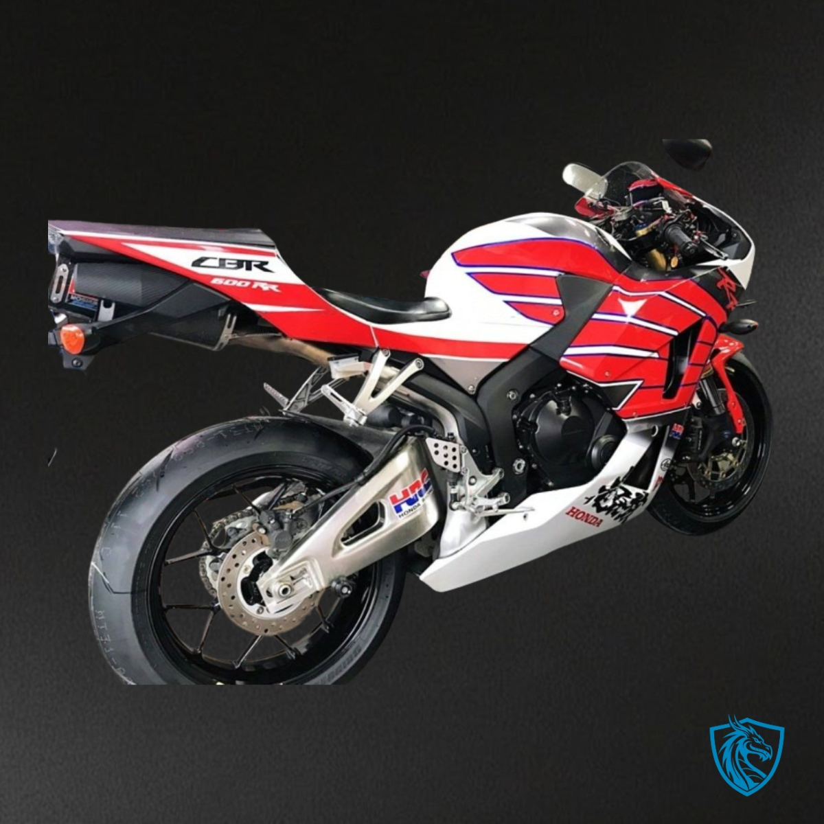 Honda CBR600RR (2013-2018) Red & White with Logo Fairing Kit - Aftermarket ABS Bodywork