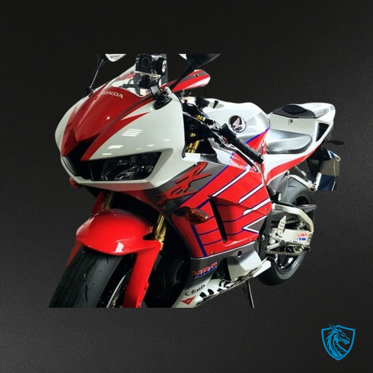 Honda CBR600RR (2013-2018) Red & White with Logo Fairing Kit - Aftermarket ABS Bodywork