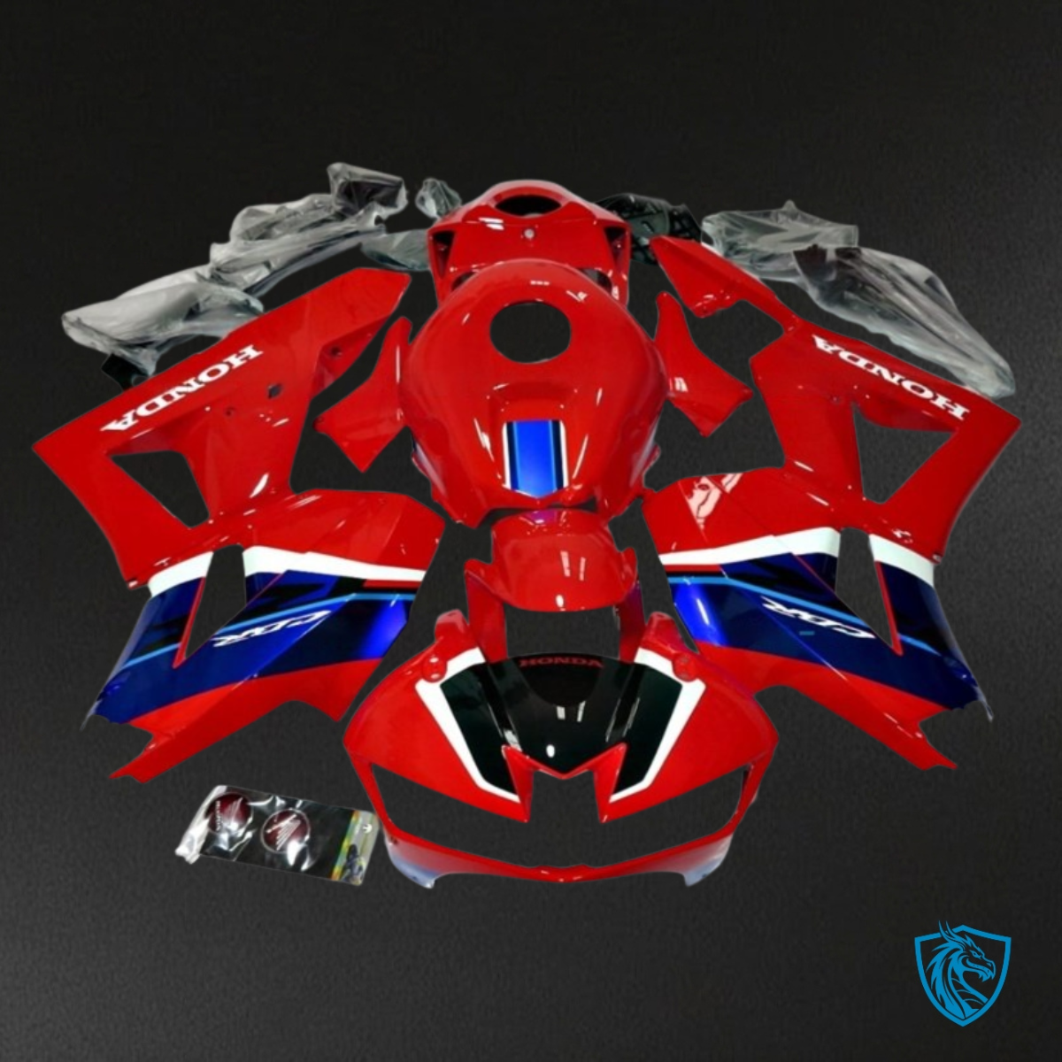Honda CBR600RR (2013-2018) Red, Blue & White - Custom ABS Fairing Kit