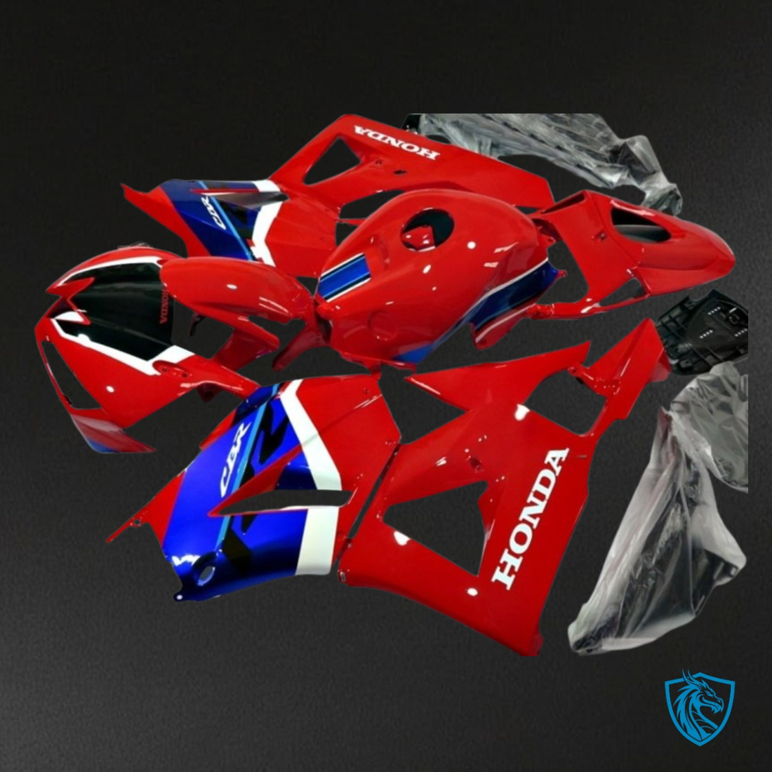 Honda CBR600RR (2013-2018) Red, Blue & White - Custom ABS Fairing Kit