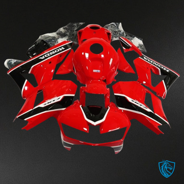 Honda CBR600RR (2013-2018) Red & Black Fairing Kit - Aftermarket ABS Bodywork