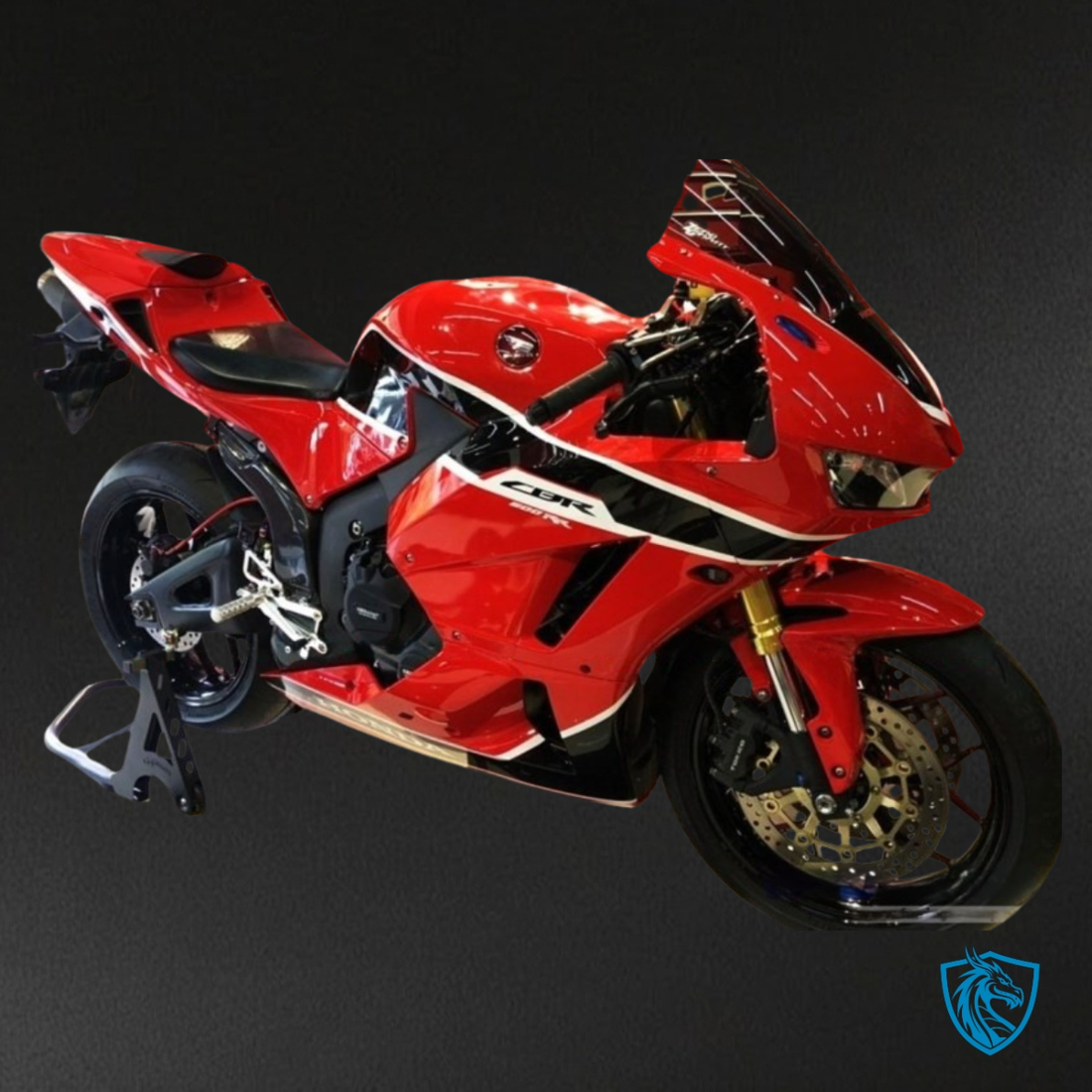 Honda CBR600RR (2013-2018) Red & Black Fairing Kit - Aftermarket ABS Bodywork