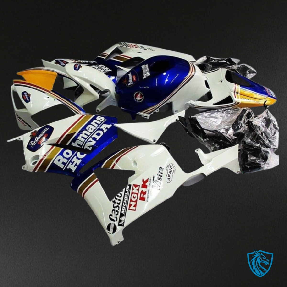 Honda CBR600RR (2013-2018) Blue & White Fairing Kit | ABS Bodywork