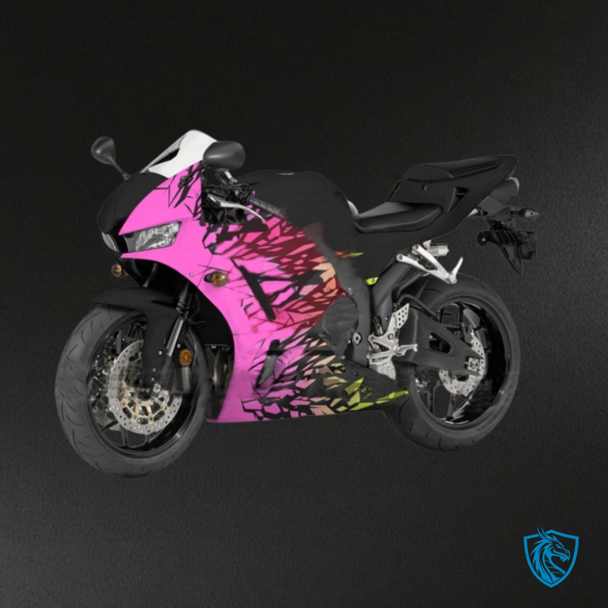 Honda CBR600RR (2013-2018) Black, Yellow & Purple Fairing Kit | ABS Bodywork