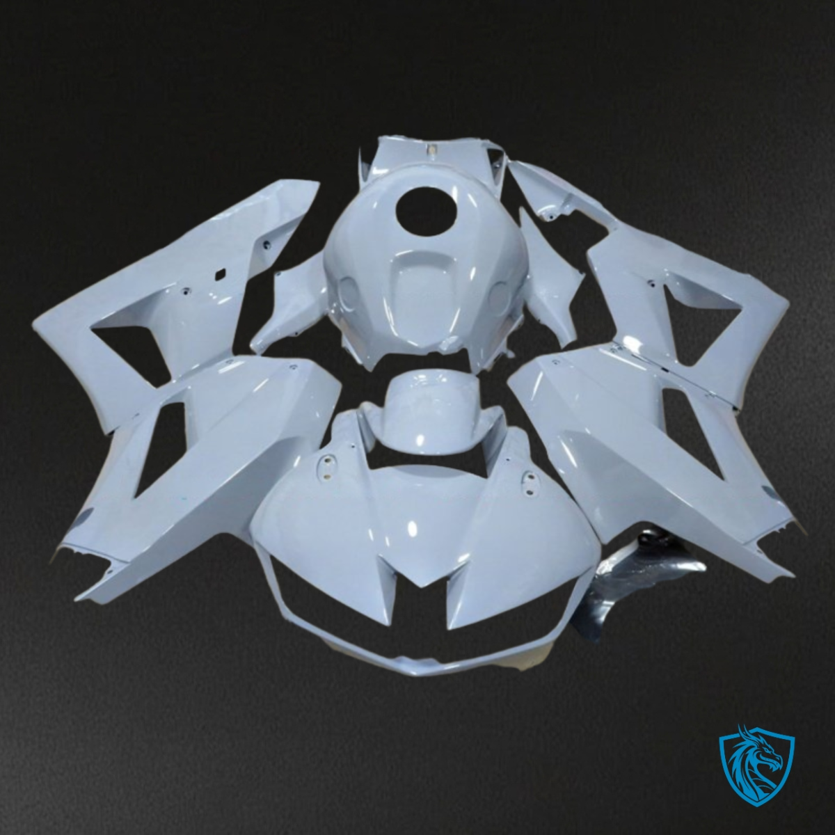 Honda CBR600RR (2013-2018) Gloss White Fairing Kit - Aftermarket ABS Bodywork