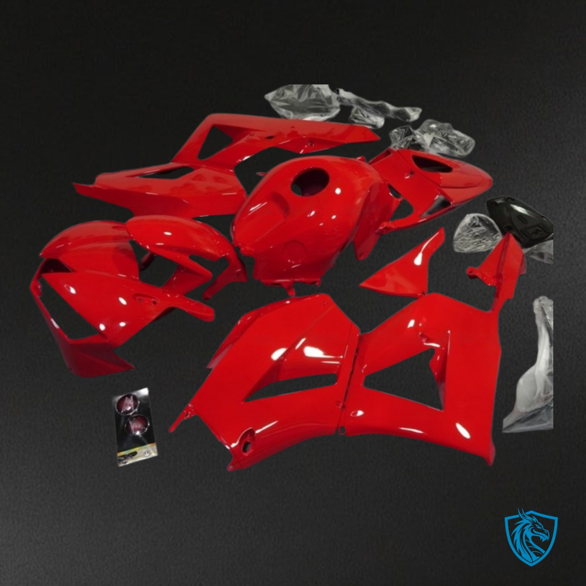 Honda CBR600RR (2013-2018) Glossy Red - MERGEment Motorcycle Fairings Kit