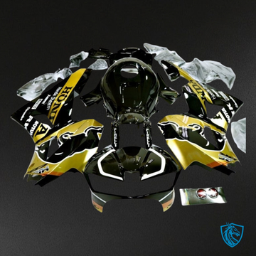 Honda CBR600RR (2013-2018) Gloss Black & Yellow Fairing Kit | ABS Bodywork