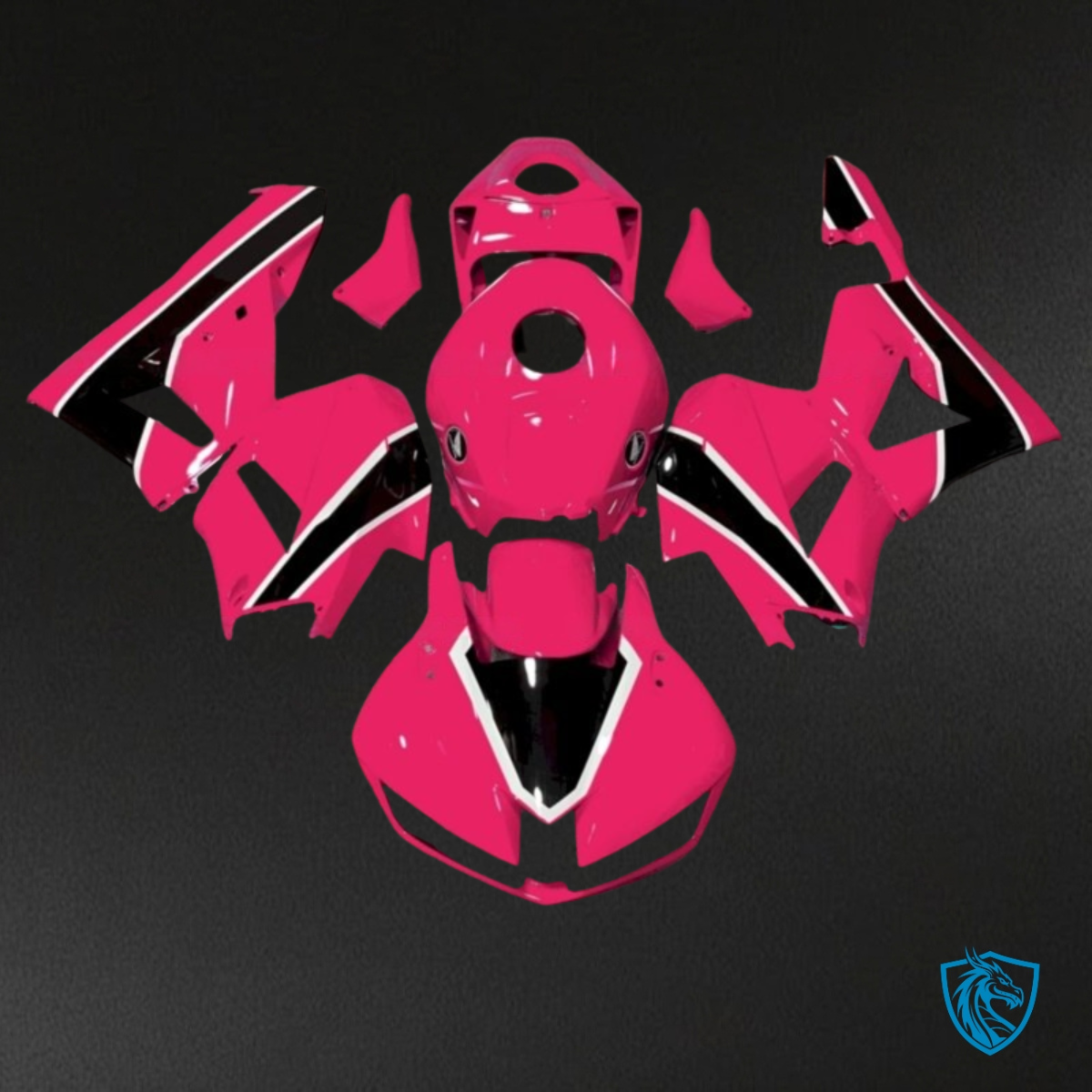 Honda CBR600RR (2013-2018) Pink & Black - Custom ABS Fairing Kit