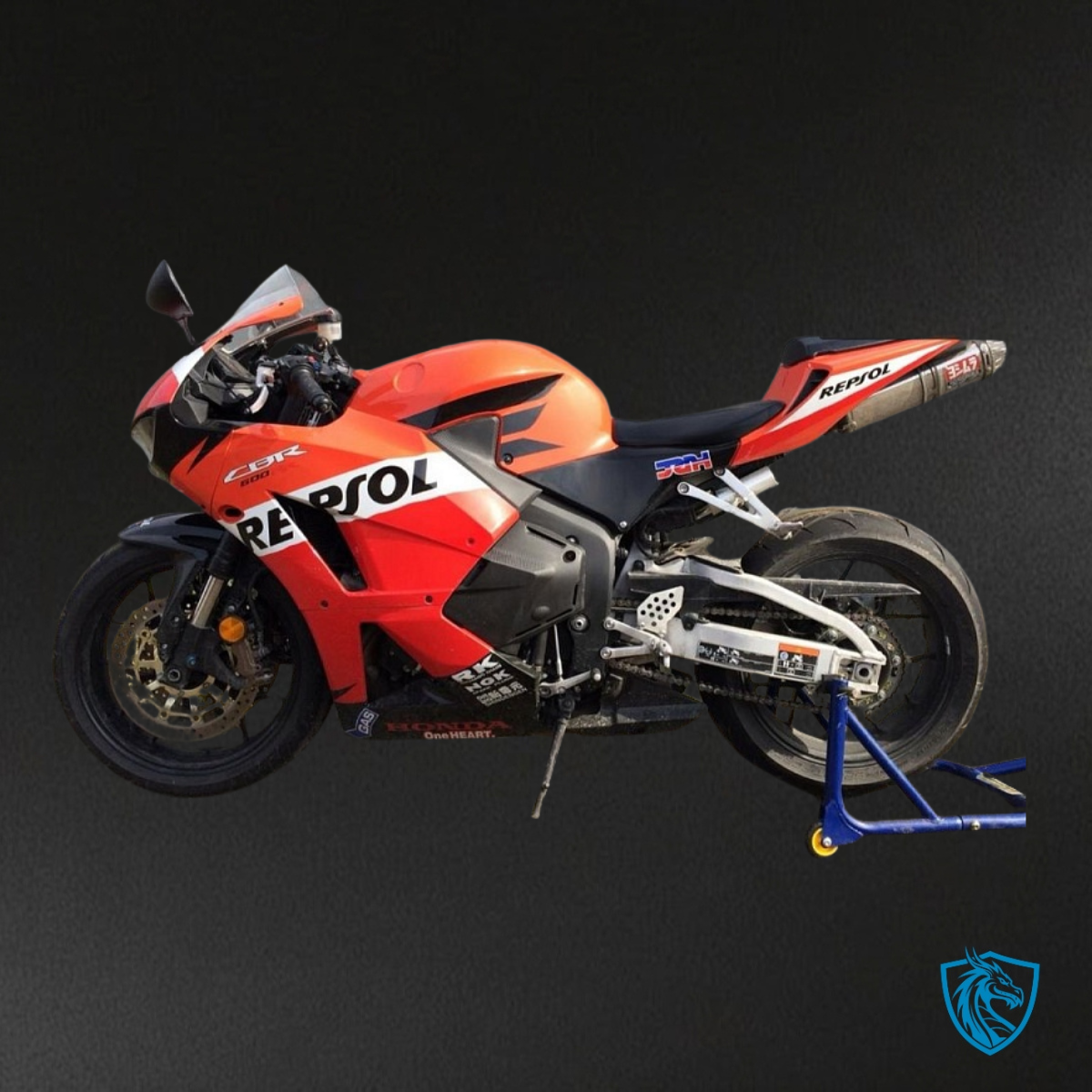Honda CBR600RR (2013-2018) Red, White & Black Repsol - Custom ABS Fairing Kit