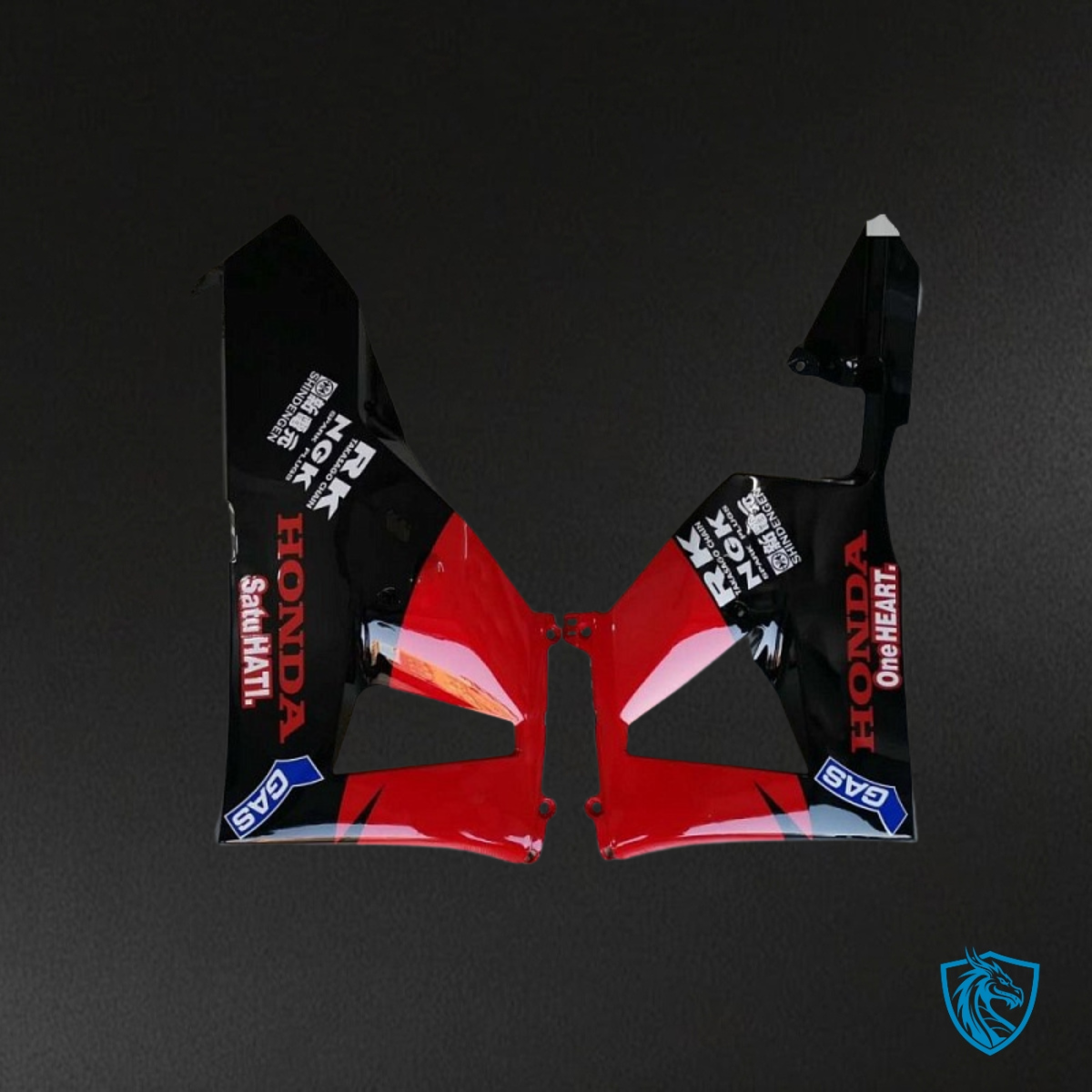Honda CBR600RR (2013-2018) Red & Black Repsol - Custom ABS Fairing Kit