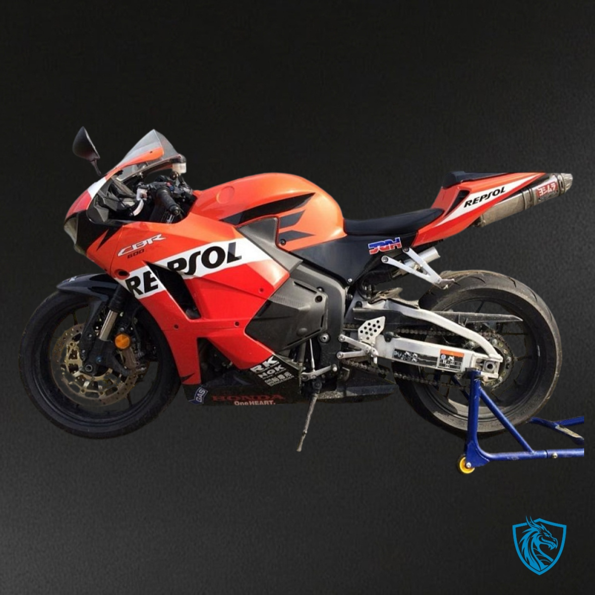 Honda CBR600RR (2013-2018) Red & Black Repsol - Custom ABS Fairing Kit