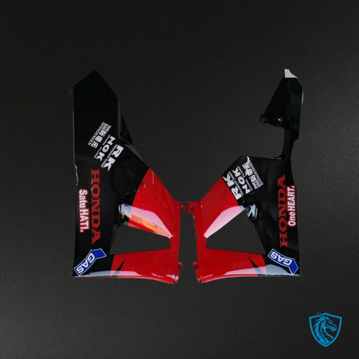 Honda CBR600RR (2013-2018) Red, White & Black Repsol - Custom ABS Fairing Kit