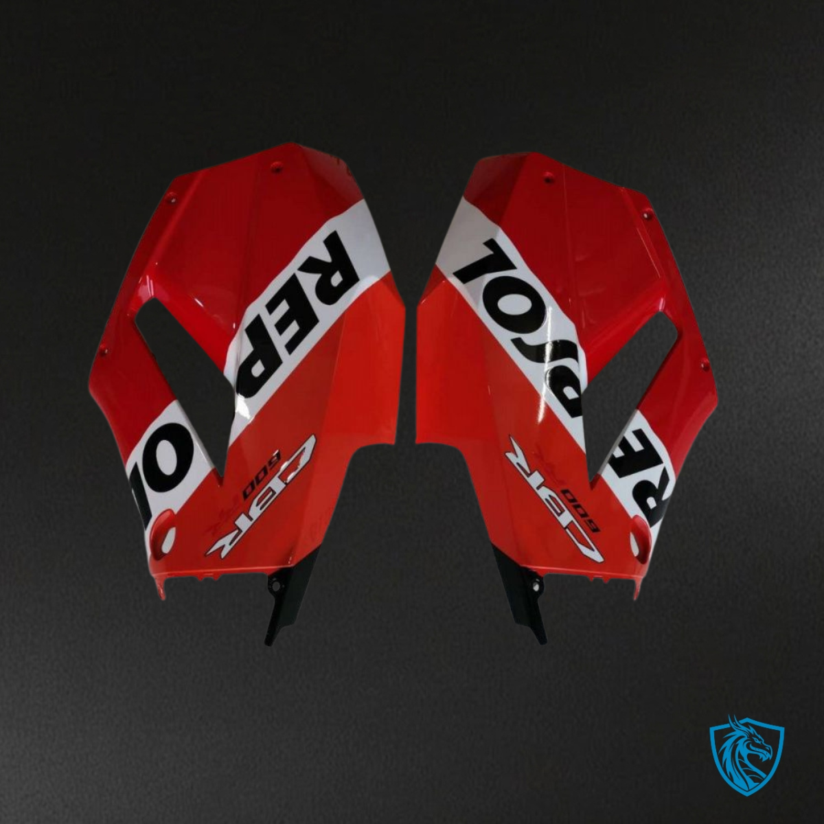 Honda CBR600RR (2013-2018) Red, White & Black Repsol - Custom ABS Fairing Kit