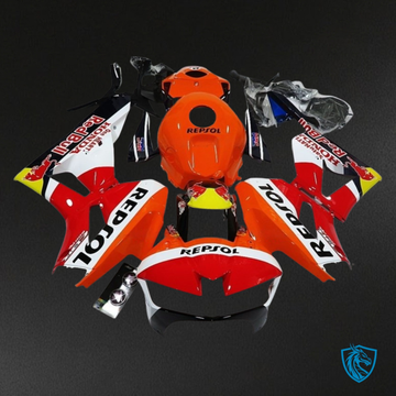 Honda CBR600RR (2013-2018) Repsol Orange, Red & Black Fairing Kit - Aftermarket ABS Bodywork
