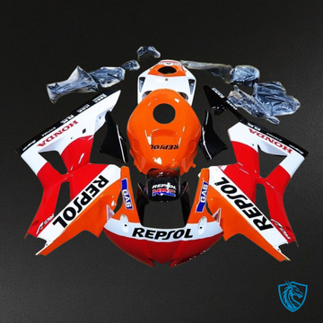 Honda CBR600RR (2013-2018) Repsol White, Orange, Red & Black Fairing Kit | ABS Bodywork