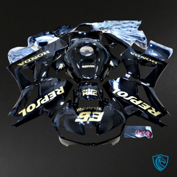 Honda CBR600RR (2013-2018) Gloss Black Repsol - MERGEment Motorcycle Fairings Kit
