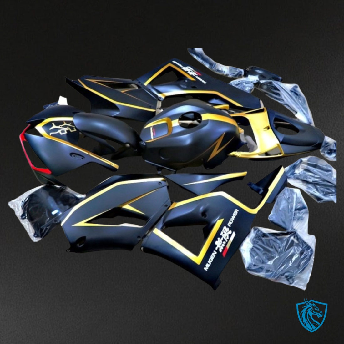 Honda CBR600RR (2013-2018) Yellow & Matte Black – MERGEment Motorcycle Fairings Kit