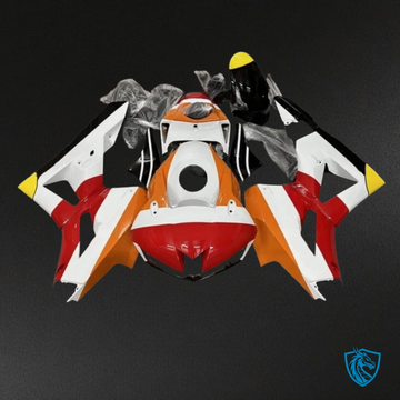 Honda CBR600RR (2013-2018) White, Orange & Red Fairing Kit – Aftermarket ABS Bodywork