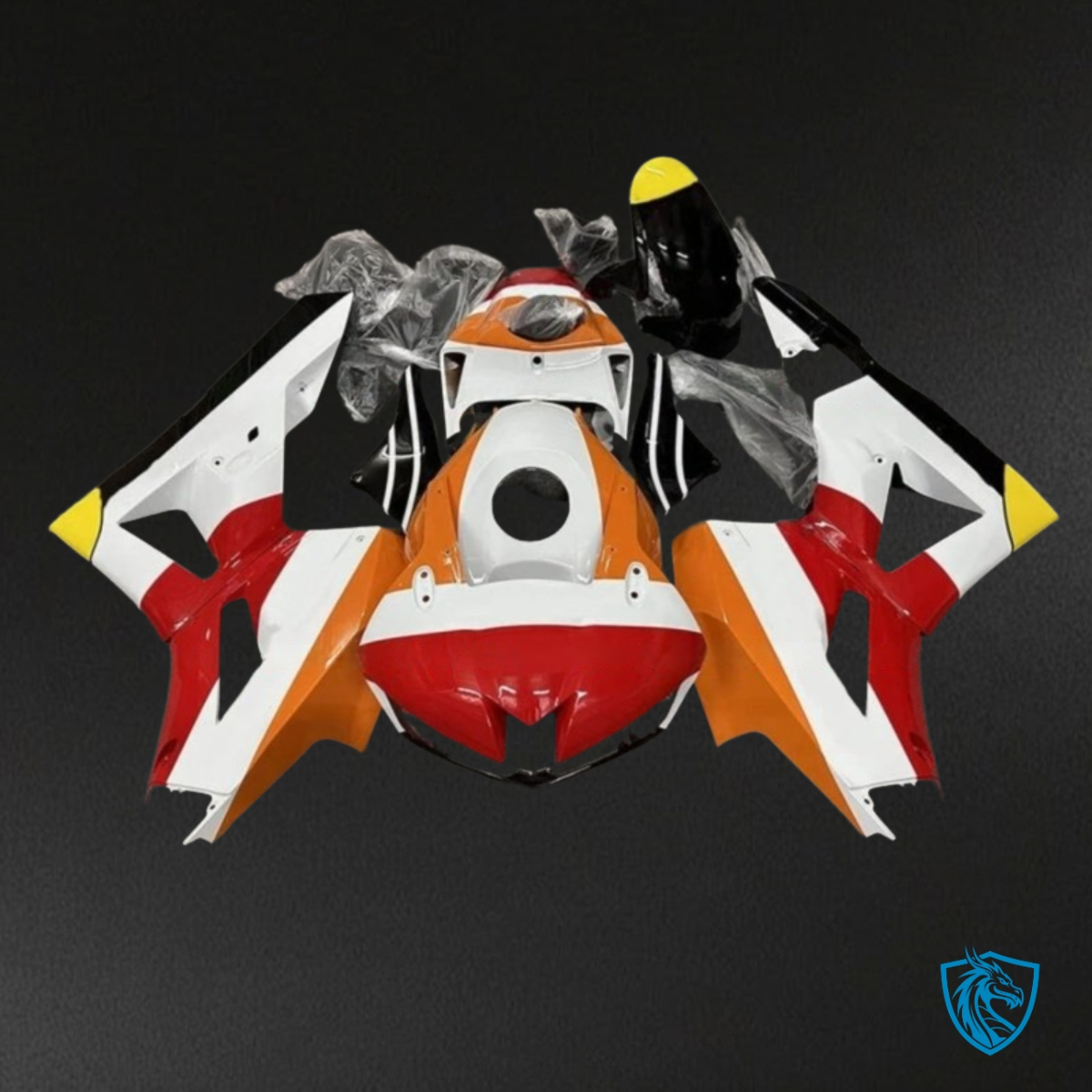 Honda CBR600RR (2013-2018) White, Orange & Red Fairing Kit | ABS Bodywork