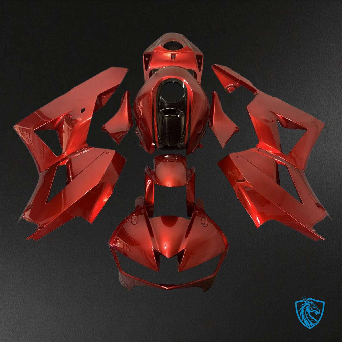 Honda CBR600RR (2013-2025) Candy Red & Black ABS Bodywork - Fairings Kit