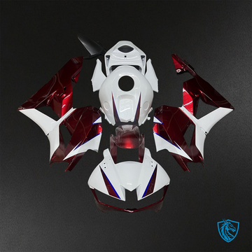 Honda CBR600RR (2013-2025) White & Candy Red - Replacement Motorcycle Fairings Kit