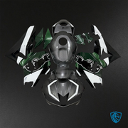 Green, Black & White Carbon Fiber