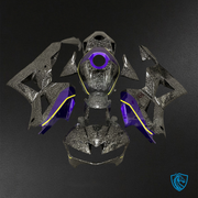 Black & Purple Carbon Fiber