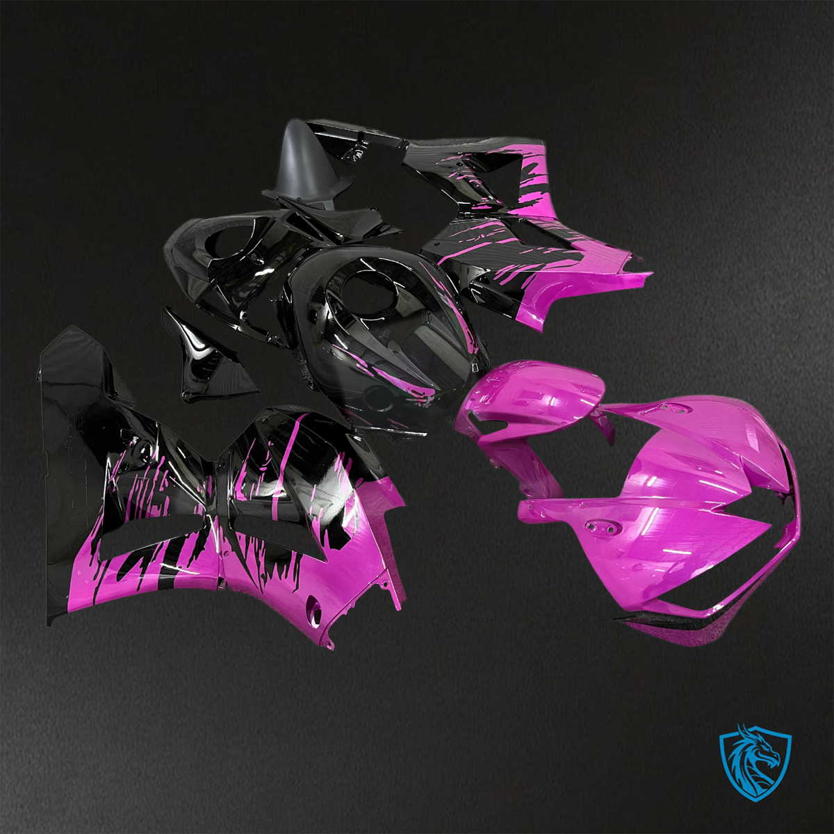 Honda CBR600RR (2013-2025) Gloss Pink & Black ABS Bodywork - Fairings Kit
