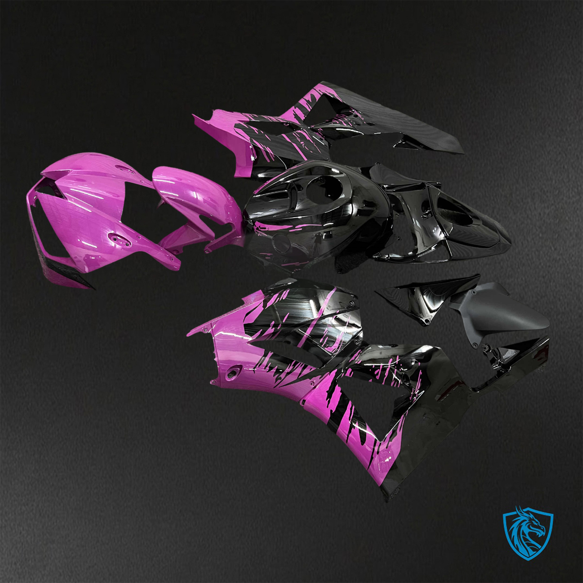 Honda CBR600RR (2013-2025) Gloss Pink & Black ABS Bodywork - Fairings Kit