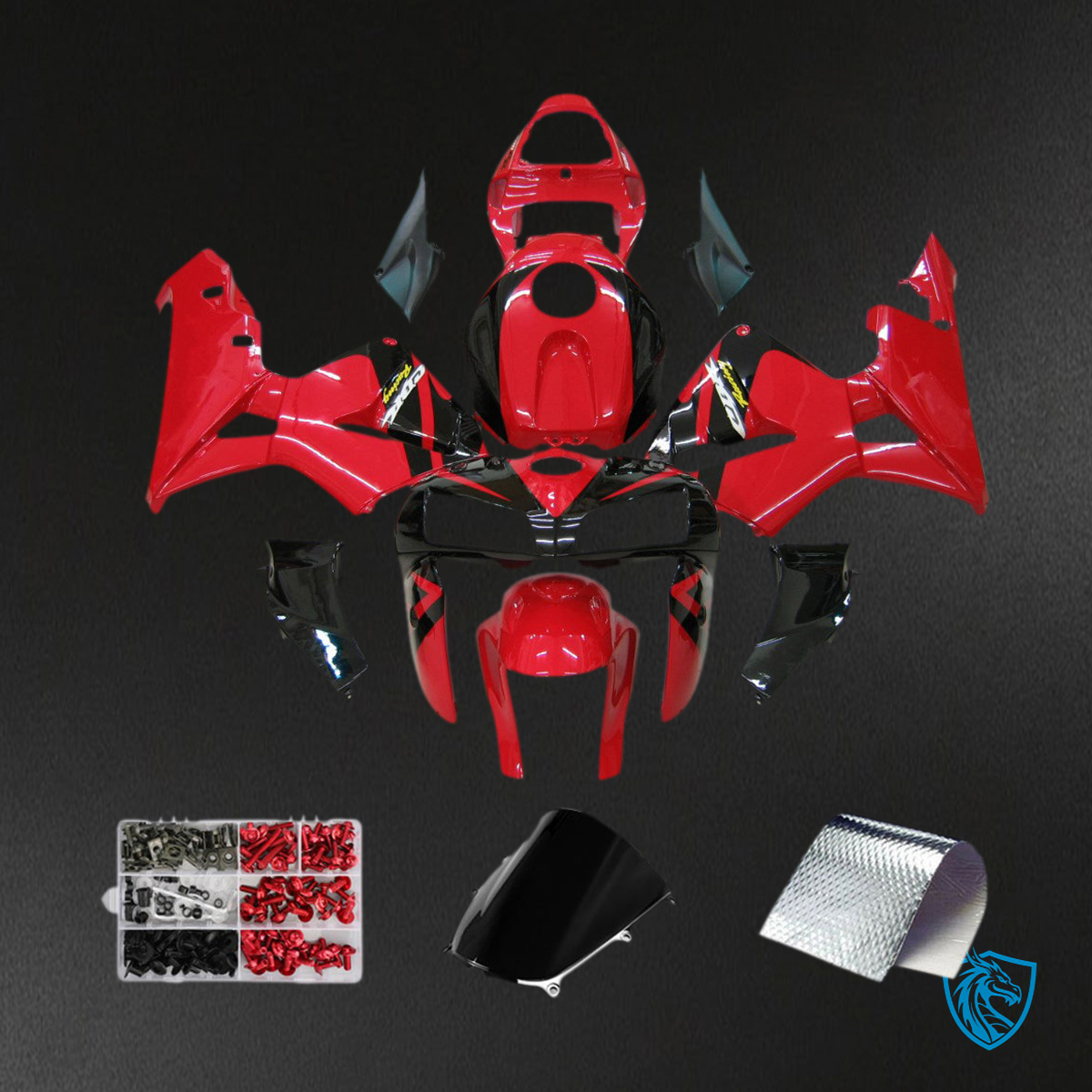 Honda CBR600RR F5 (2005-2006) Red Generic - MERGEment Motorcycle Fairings Kit