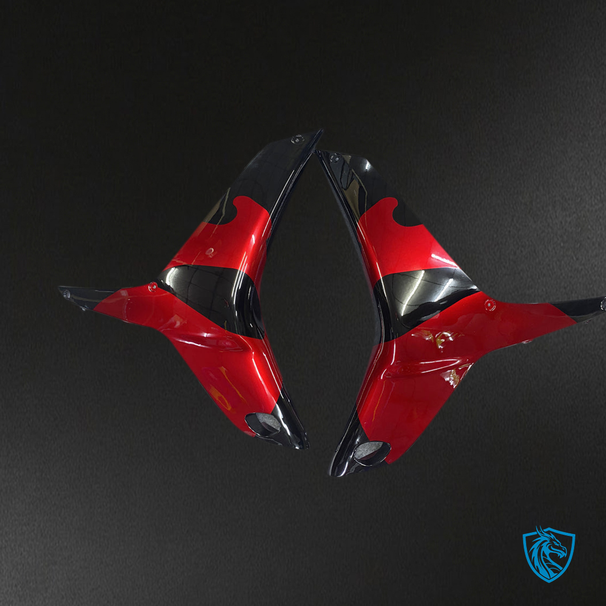 Honda CBR600RR F5 (2009-2012) Black & Red Fairing Kit - Aftermarket ABS Bodywork