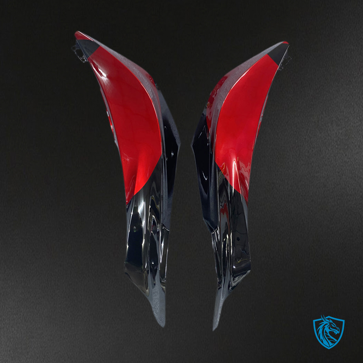 Honda CBR600RR F5 (2009-2012) Black & Red Fairing Kit - Aftermarket ABS Bodywork