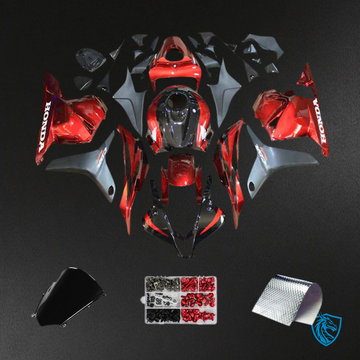 Honda CBR600RR F5 (2009-2012) Black & Red - MERGEment Motorcycle Fairings Kit