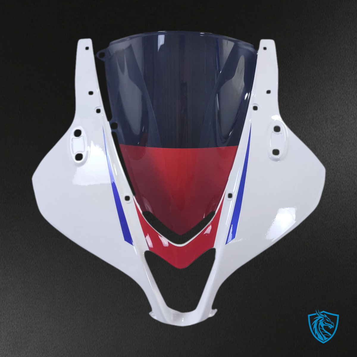 Honda CBR600RR F5 (2009-2012) White, Blue & Red - MERGEment Motorcycle Fairings Kit